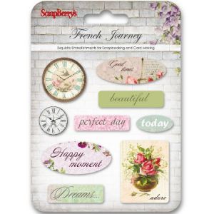 Naklejki Scrapberrys Epoxy French Journey